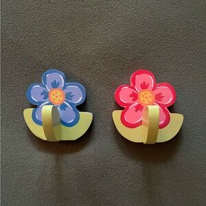 Colorful Flower Wall Hooks